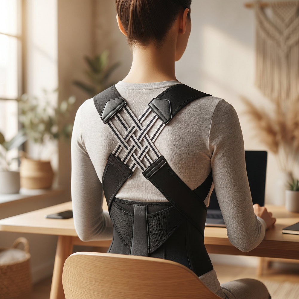 Alignova Posture Corrector — Adjustable Upper Back Brace for Men & Women